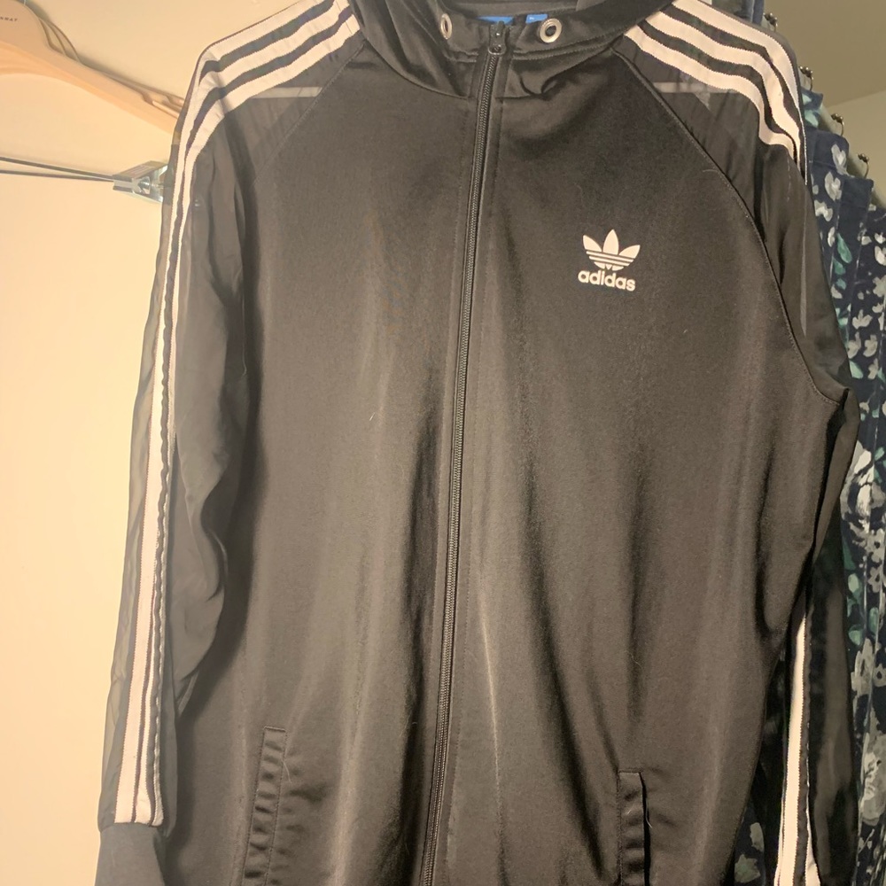 Rare sheer sleeve adidas track jacket